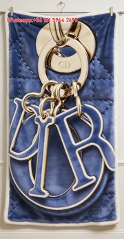 Dior Blue CD Charm Flannel Sofa Throw Blanket D459